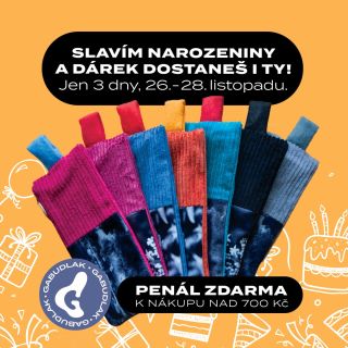 Slavím narozeniny a to je nejlepší důvod k rozdávání dárků. 🥳 K nákupu nad 700 Kč ti přibalím penál zdarma (v hodnotě 280...